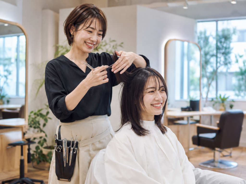 美容室のおねえさん