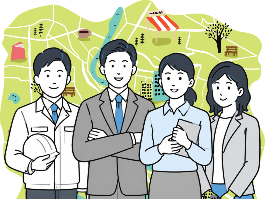 街といろんな業種のひと